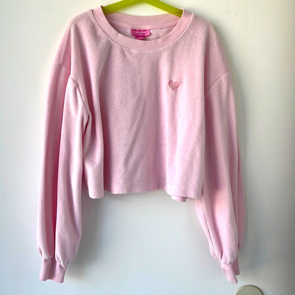 NWT 💕Target/ stoneyclover lane lightweight terry cropped sweatshirt 💕
